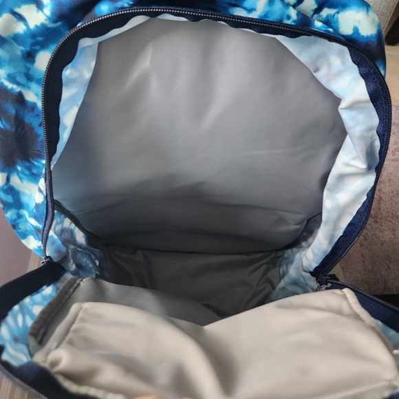 Lands\' End Tech Pack  XL Backpack in Deep Sea Navy Tie Dye Swirl, NWOT main image 9